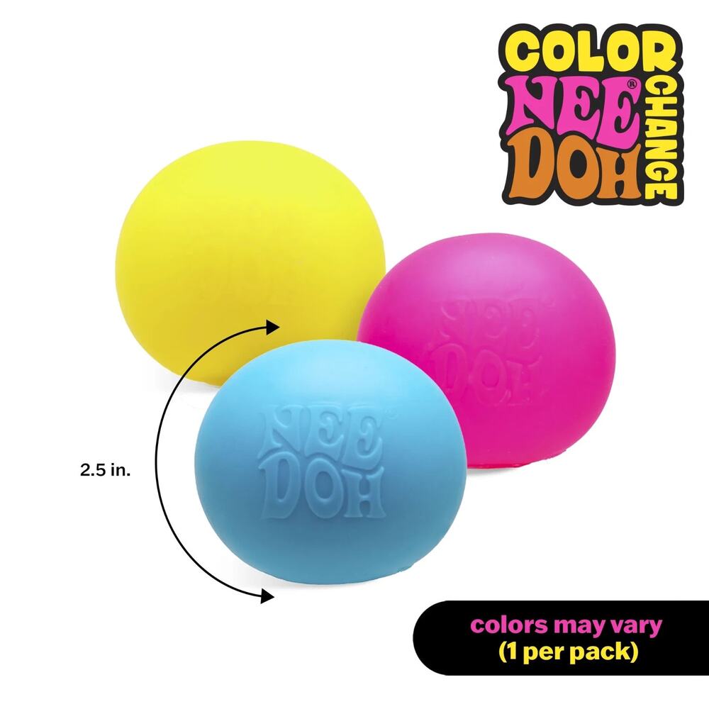 🔥NeeDoh Color Change Fidget Toy Stress Relief Squishy Ball Blue BNWT🔥 - Picture 4 of 6